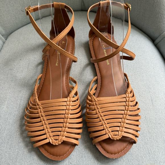 Anthropologie Edie Woven Sandals Women's 10 Strappy Coastal Beach - Picture 4 of 13